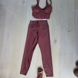Women's Brown Activewear Set